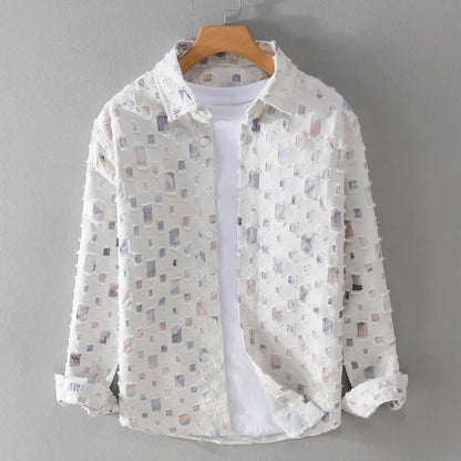 Brisbane Boutique - Patchwork Collared Shirt