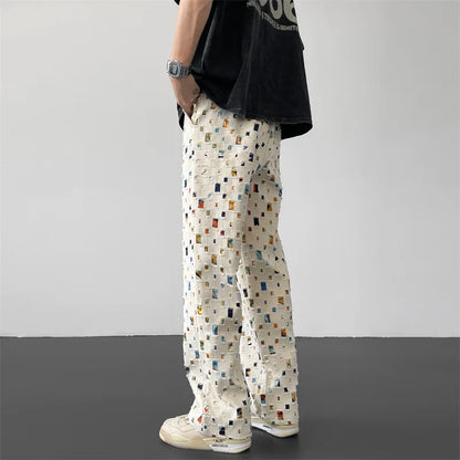 Brisbane Boutique - Patchwork Straight Fit Pants