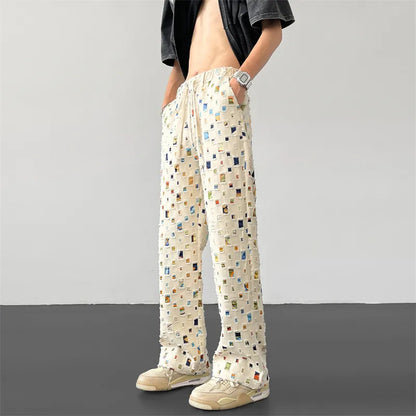 Brisbane Boutique - Patchwork Straight Fit Pants