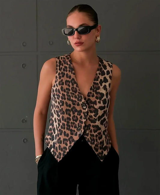 Brisbane Boutique - Leopard Patterned Top