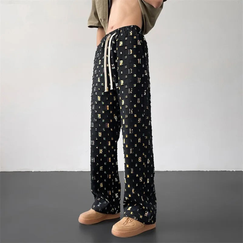 Brisbane Boutique - Patchwork Straight Fit Pants